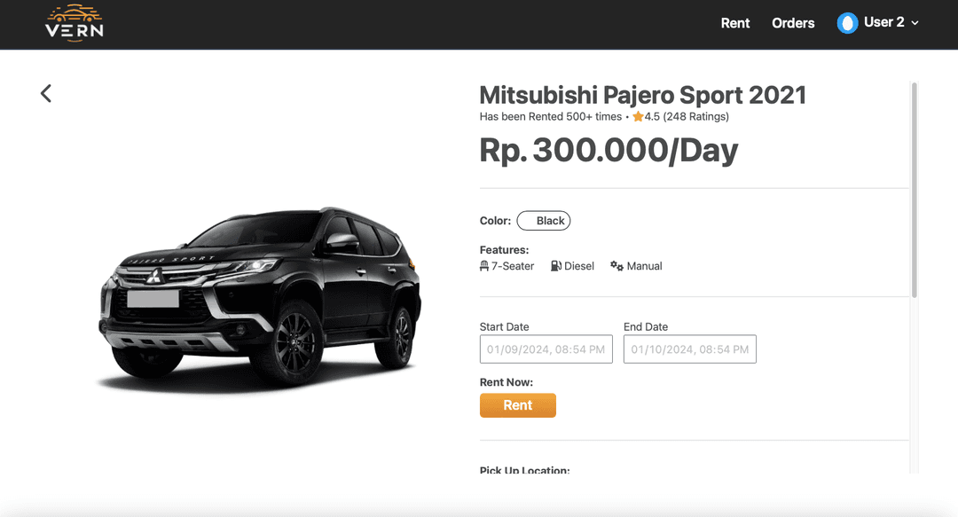 VERN - Vehicle Rental